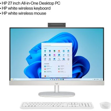 HP - 27" Full HD Touch-Screen All-in-One With Adjustable Height - Intel Core I5 - 8GB Memory - 512GB SSD - Shell White - Image 8