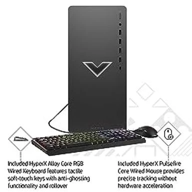 HP Victus 15L Gaming Desktop HyperX Bundle, 13th Generation Intel Core I7-13700F, 16 GB RAM, 512 GB SSD, NVIDIA GeForce RTX 3060 Graphics, Windows 11 Home, TG02-1030h (2023) - Image 4