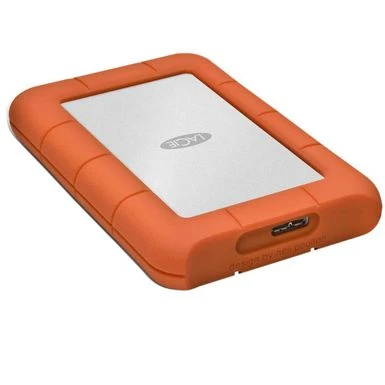 LaCie 1TB Rugged Mini Portable External Hard Drive, 5400 RPM, USB 3.0/2.0, Up To5Gbps USB 3.0 Transfer Rate, Orange