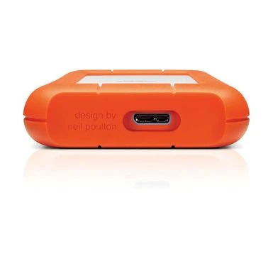 LaCie 1TB Rugged Mini Portable External Hard Drive, 5400 RPM, USB 3.0/2.0, Up To5Gbps USB 3.0 Transfer Rate, Orange - Image 3