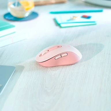 Logitech - Signature M650 Wireless Scroll Mouse With Silent Clicks - Rose - Image 8