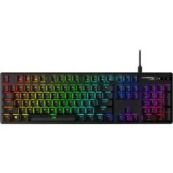 HyperX - Alloy Origins Full-size Wired Mechanical Red Switch Gaming Keyboard With RGB Back Lighting - Black