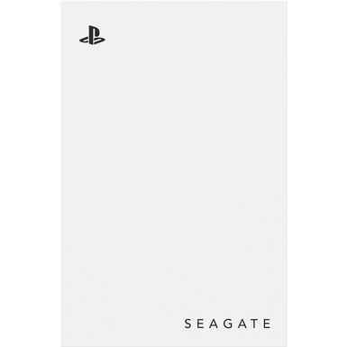 Seagate - Game Drive For PlayStation Consoles 2TB External USB 3.2 Gen 1 Portable Hard Drive With Blue LED Lighting - White - Image 5