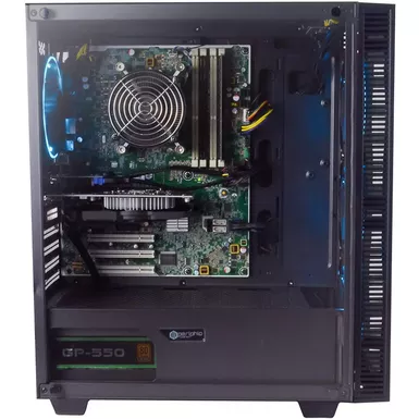 Periphio Blue Gaming PC Tower Desktop Computer, Intel Quad Core I5 3.4GHz, 16GB RAM, 120GB SSD + 1TB 7200 RPM HDD, Windows 10, Nvidia GT1030 Graphics Card, RGB, HDMI, Wi-Fi - Image 6