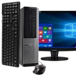 Dell Optiplex 790 Desktop Computer, 3.2 GHz Intel I5 Quad Core, 8GB DDR3 RAM, 1TB HDD, Windows 10 Home 64bit, 19in LCD (Refurbished)