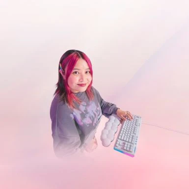 Logitech - G713 Aurora Collection TKL Wired Mechanical Tactile Switch Gaming Keyboard For PC/Mac With Palm Rest Included - White Mist - Image 2