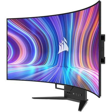 CORSAIR - Xeneon Flex 45” OLED Bendable QHD 240Hz 0.03ms FreeSync And G-SYNC Compatible Monitor With HDR10 (HDMI, DisplayPort) - Black - Image 2
