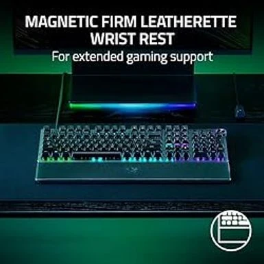 Razer Huntsman V3 Pro Esports Gaming Keyboard: Analog Optical Switches W/Rapid Trigger & Adjustable Actuation - Media Keys & Dial - Doubleshot PBT Keycaps - Aluminum Top Plate - Wrist Rest - Image 7