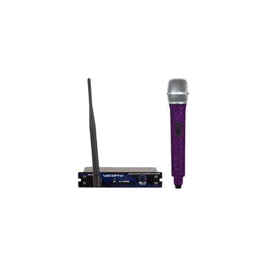 VocoPro UHF-18-DIAMOND-9F Single-Channel UHF Handheld Wireless Microphone System, 916.3MHz, Amethyst
