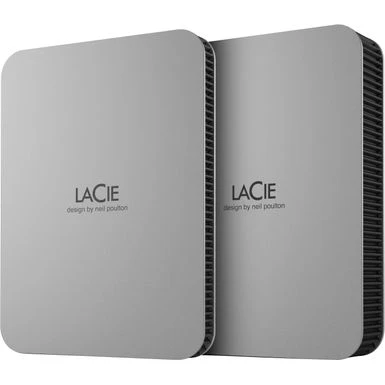 Seagate LaCie - Mobile 2TB External USB-C 3.2 Portable Hard Drive With Rescue Data Recovery Services - Moon Silver - Image 6