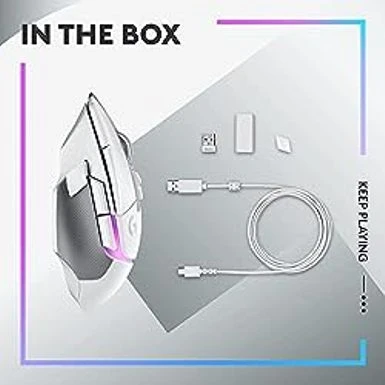 Logitech G502 X Plus Lightspeed Wireless RGB Gaming Mouse - Optical Mouse With LIGHTFORCE Hybrid Switches, LIGHTSYNC RGB, Hero 25K Gaming Sensor, Compatible With PC - MacOS/Windows - White - Image 9