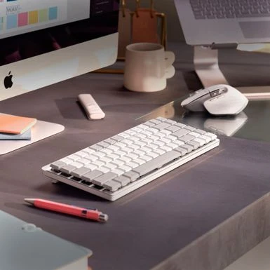 Logitech - MX Master 3S For Mac Bluetooth Laser Mouse With Ultrafast Scrolling - Pale Gray - Image 4