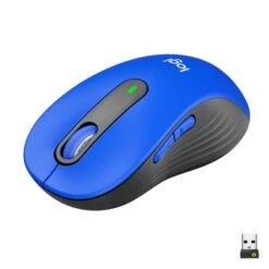 Logitech - Signature M650 L Full-size Wireless Scroll Mouse With Silent Clicks - Blue
