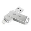 PNY 256GB Duo Link IOS USB 3.2 Dual Flash Drive,Silver