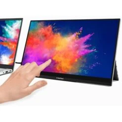 SideTrak - Solo Touchscreen Freestanding Portable 15.6" Monitor - Black