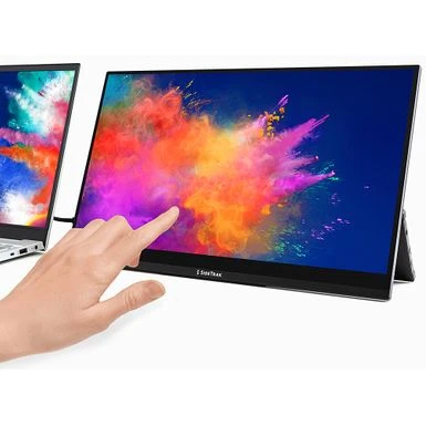 SideTrak - Solo Touchscreen Freestanding Portable 15.6" Monitor - Black