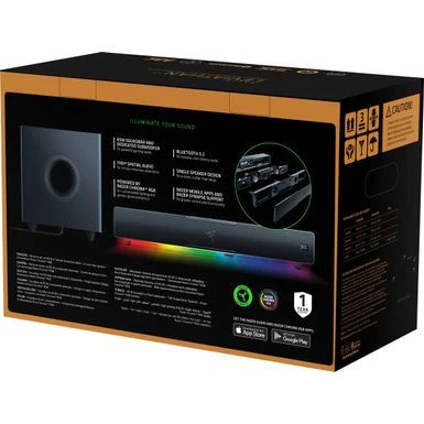Razer - Leviathan V2 Bluetooth Gaming Speakers With RGB Lighting (2-Piece) - Black - Image 9