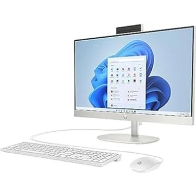 HP 23.8 Inch All-in-One Desktop PC, FHD Display, AMD Athlon Silver 7120U, 8 GB RAM, 256 GB SSD, AMD Radeon Graphics, Windows 11 Home, 24-cr0110 (2023) - Image 2