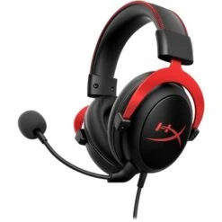 Kingston HyperX - Cloud II Wired Gaming Headset For PC, Xbox X|S, Xbox One, PS5, PS4, Nintendo Switch, And Mobile - Black/Red