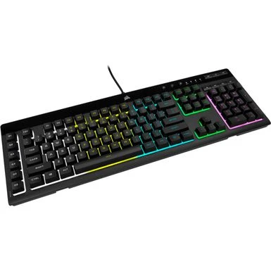 CORSAIR - K55 RGB Pro Full-size Wired Dome Membrane Gaming Keyboard With Elgato Stream Deck Software Integration - Black - Image 7