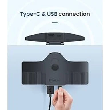 Enther&MAXHUB Intelligent 180 Panoramic 4K Huddle Room Video Camera - Inclusive Video Conferencing Camera With Full Room Coverage - Easy To Set Up Wide Angle Webcam For Business & Distance Learning - Image 7