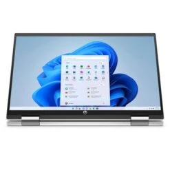 HP Pavilion X360 15-er1010nr 15.6" Full HD 2-In-1 Touchscreen Notebook Computer, Intel Core I5-1235U 1.3GHz, 12GB RAM, 256GB SSD, Windows 11 Home, Natural Silver