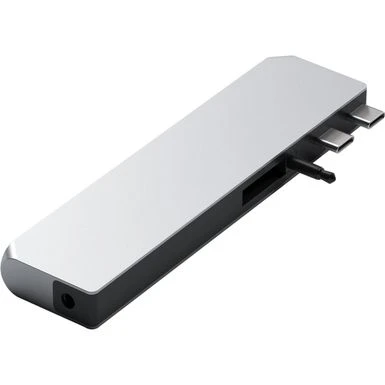 Satechi 8-In-1 Dual USB Type-C Pro Hub Max For Select Apple MacBook Pro & MacBook Air, Silver - Image 3