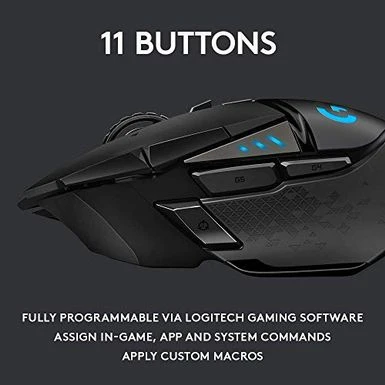 Logitech G G502 LightSpeed Wireless Gaming Mouse - Image 3