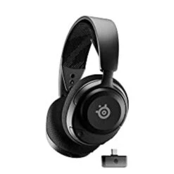 SteelSeries New Arctis Nova 4 Wireless Multi-Platform Gaming Headset 360 Spatial Audio 2.4GHz High-Speed Wireless 36 Hr Battery USB-C ClearCast Gen 2 Mic PC, Playstation, Switch, Meta