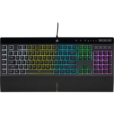 CORSAIR - K55 RGB Pro Full-size Wired Dome Membrane Gaming Keyboard With Elgato Stream Deck Software Integration - Black - Image 2