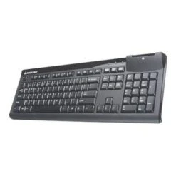 IOGEAR 104-Key Keyboard With Integrated Smart Card Reader, USB Connection, Bus-Powered