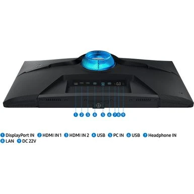 Samsung - Odyssey G7 28β 4K UHD IPS AMD FreeSync Premium Pro & G-Sync Compatible Smart Gaming Monitor (DisplayPort, HDMI) - Black - Image 3