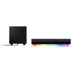 Razer - Leviathan V2 Bluetooth Gaming Speakers With RGB Lighting (2-Piece) - Black