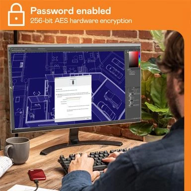 WD My Passport 2TB USB 3.2 Gen 2 Type-C Portable External SSD, Red - Image 10