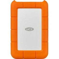 Seagate LaCie - Rugged 2TB External USB-C, USB 3.1 Gen 1 Portable Hard Drive - Orange/Silver