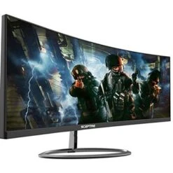 Sceptre 30-inch 21:9 Curved Gaming Monitor C305W-2560UN 2560x1080p Ultra Wide Ultra Slim HDMI DisplayPort Up To 85Hz 1ms MPRT AMD FreeSync FPS-RTS Build-in Speakers, Metal Black 2020