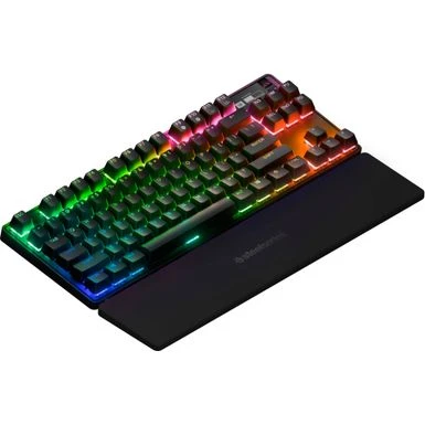 SteelSeries - Apex Pro 2023 TKL Wireless Mechanical OmniPoint 2.0 Adjustable Actuation Switch Gaming Keyboard With RGB Backlighting - Black - Image 10