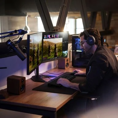 HP OMEN - 40L Gaming Desktop - AMD Ryzen 7 7700 - 16GB DDR5 Memory - NVIDIA GeForce RTX 4060 Ti - 1TB SSD - Black - Image 9