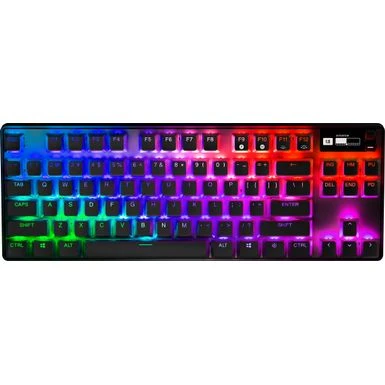 SteelSeries - Apex Pro 2023 TKL Wireless Mechanical OmniPoint 2.0 Adjustable Actuation Switch Gaming Keyboard With RGB Backlighting - Black - Image 8