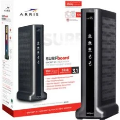 ARRIS - SURFboard DOCSIS 3.1 Cable Modem For Xfinity Internet & Voice - Black
