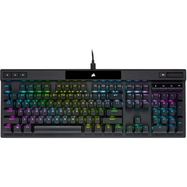 CORSAIR - K70 RGB PRO Full-size Wired Mechanical Cherry MX Speed Linear Switch Gaming Keyboard With PBT Double-Shot Keycaps - Black - Image 14