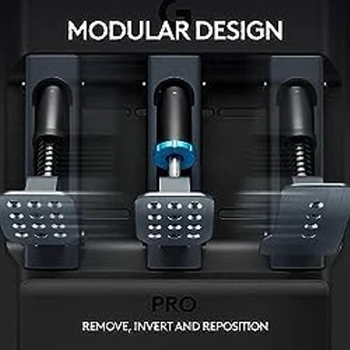 Logitech G PRO Racing Pedals - Racing Simulator Pedals With 100kg Load Cell Brake, Fully Customizable, Swappable Springs & Elastomers, Modular Design - Image 4