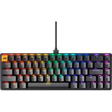 Glorious - GMMK 2 Prebuilt 65% Compact Wired Mechanical Linear Switch Gaming Keyboard With Hotswappable Switches - Black