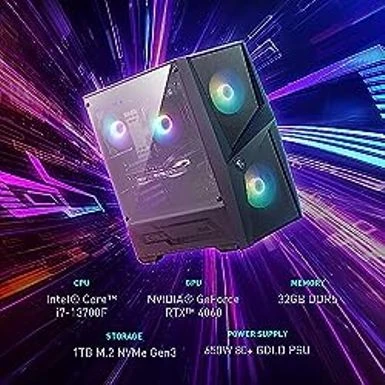 MSI Codex R Gaming Desktop: Intel Core I7-13700F, RTX 4060, 32GB DDR5, 1TB M.2 NVMe Gen3, RGB Fan Cooling, 650W 80+ Gold, Keyboard & Mouse, DIY Friendly, Windows 11 Pro: 13NUC7-069US - Image 2