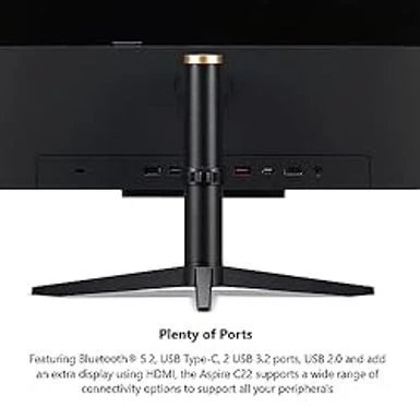 Acer Aspire C22-1610-UA91 AIO Desktop | 21.5" Full HD 1920 X 1080 IPS Display | Intel Core I3-N305 | Intel UHD Graphics | 8GB DDR5 | 512GB PCIe Gen 4 SSD | Intel Wi-Fi 6 | Windows 11 Home - Image 5