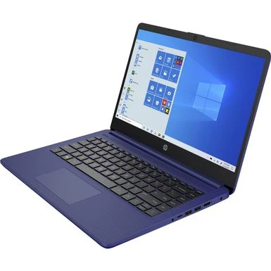 HP 14" N4020 4G 64G Blue NonTouchCeleron N4020 DC UMA 4GB 14" HD Non-Touch 64GB EMMC MISC NO ODD Win 2017 802.11ac 1x1 BT HD Webcam Dual Array Digital Mics None Standard HD Audio ACADPT 45 Watt Smart NPFC RA BATT 3C 41 WHr Long Life OPP Chassis/ID Win10S 1 Year Warranty Indigo Blue - Image 3