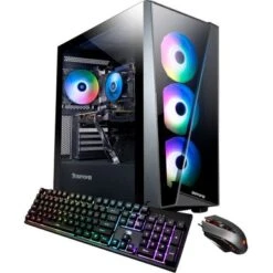 IBUYPOWER - SlateMR Gaming Desktop – Intel Core I5-13600KF – 16GB Memory – NVIDIA GeForce RTX 3060Ti 8GB – 1TB NVMe - Black