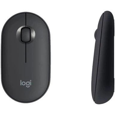 Logitech - MK470 Full-size Wireless Scissor Keyboard And Mouse Bundle For Windows With Quiet Clicks - Black/Gray - Image 5