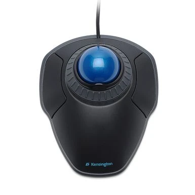 Kensington - Orbit 72337 Optical Gaming Ambidextrous Mouse With Scroll Ring - Black And Blue