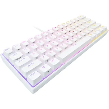 CORSAIR - K65 RGB Mini Wired 60% Mechanical Cherry MX SPEED Linear Switch Gaming Keyboard With PBT Double-Shot Keycaps - White - Image 15